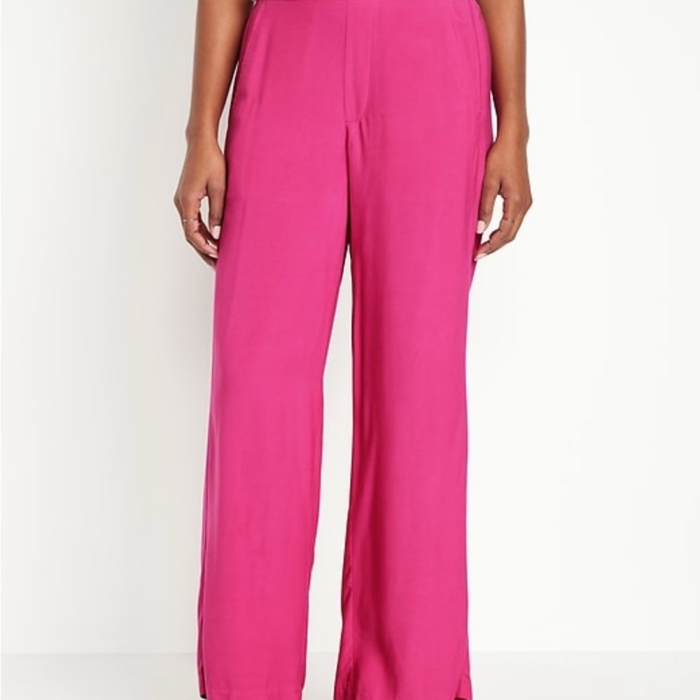 Wide Leg Pink Pants